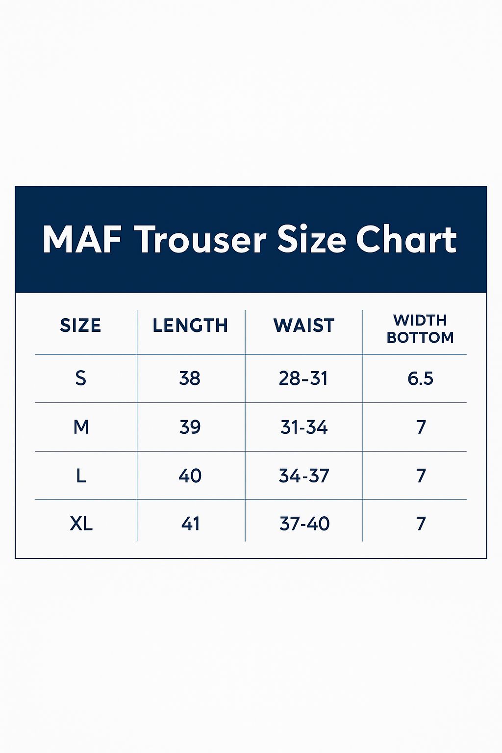 MAF Premium Plain Trousers